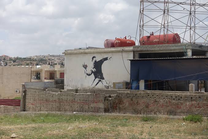 Banksy Flower Thrower